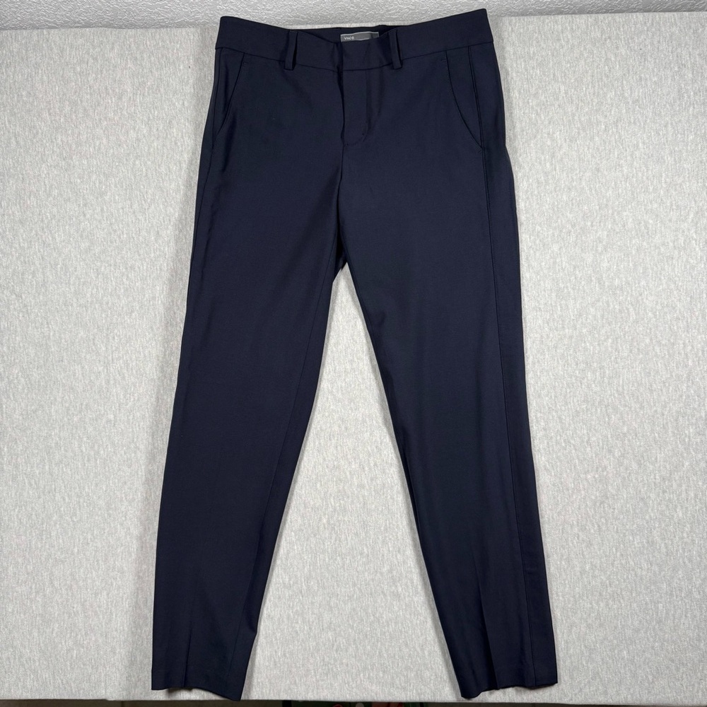 NWOT Vince Cropped Wool Blend Tapered Pants w/Tux Detailing - Picture 2 of 13